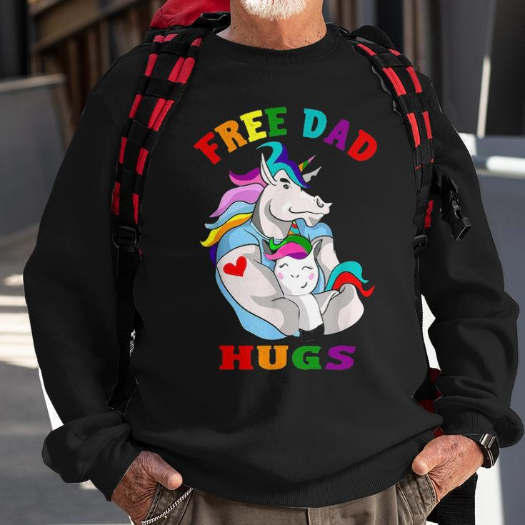 Free Dad Hugs Lgbt Gay Pride V2 Sweatshirt Gifts for Old Men