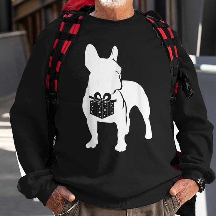 French Bulldog Christmas Dog Frenchie Puppy X-Mas Pajama Men Women Sweatshirt Graphic Print Unisex Gifts for Old Men