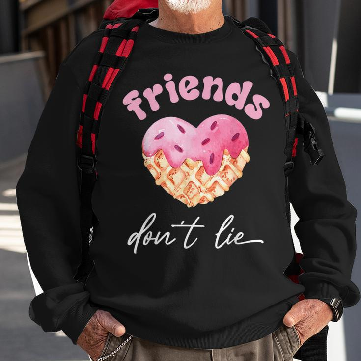 Friends Dont Lie Waffle Lovers Sweatshirt Gifts for Old Men