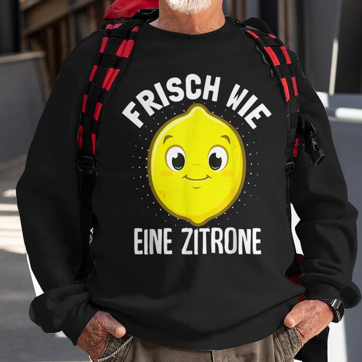 Frisch Wie Eine Zitrone Limette Früchte Zitronen Geschenk Sweatshirt Geschenke für alte Männer