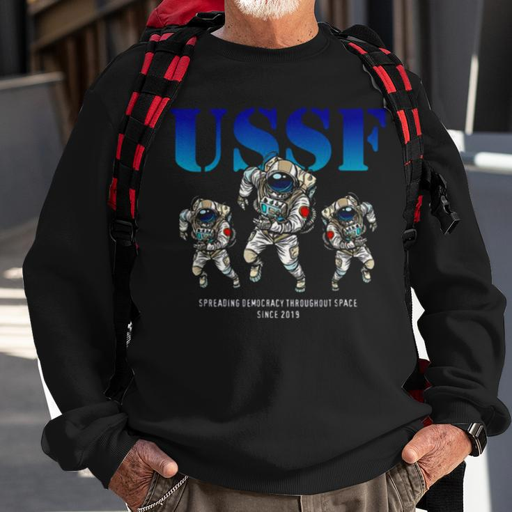 Funny Astronaut S United States Space Force Sweatshirt Gifts for Old Men