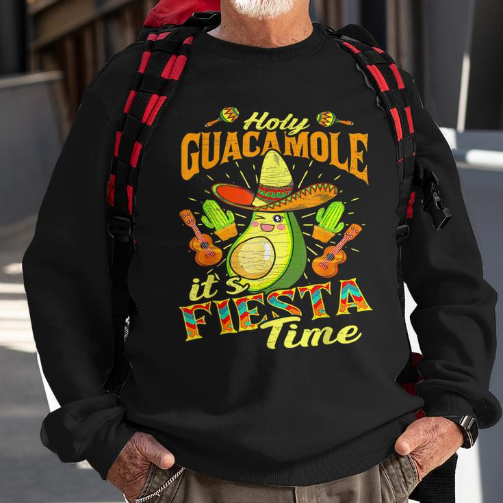 Funny Cinco De Mayo Mexican Holy Guacamole Fiesta Time Sweatshirt Gifts for Old Men