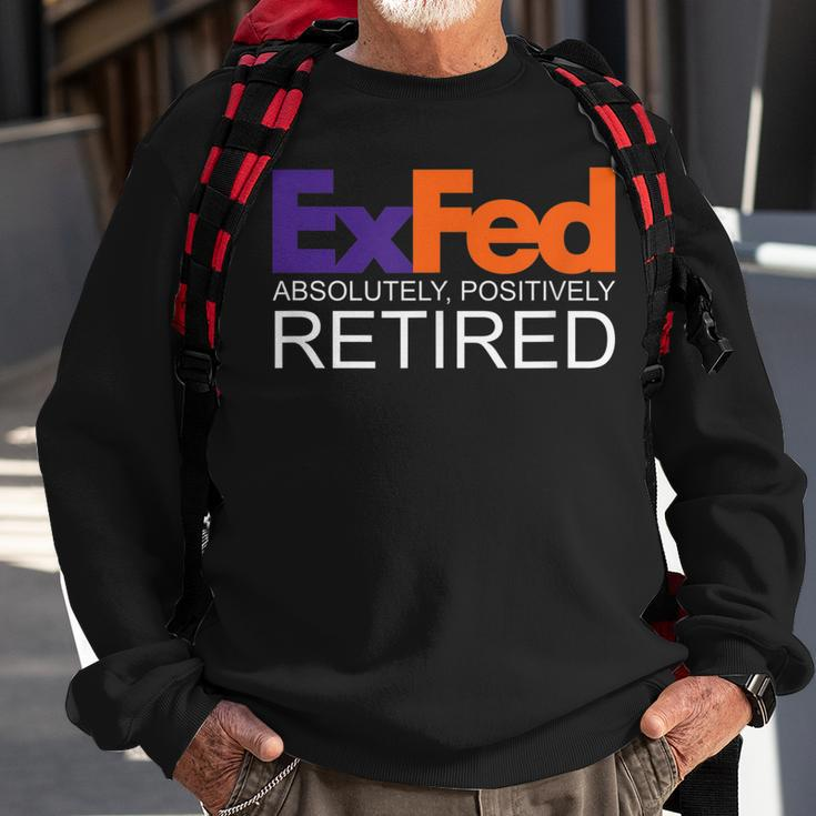 Funny Co-Worker Gift Federal Ex Fed Happy Retirement Party Sweatshirt Gifts for Old Men