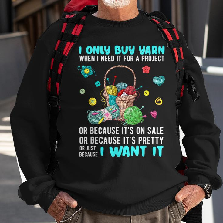 Funny Crochet Knitting Themed Novelty Gifts Sweatshirt Gifts for Old Men
