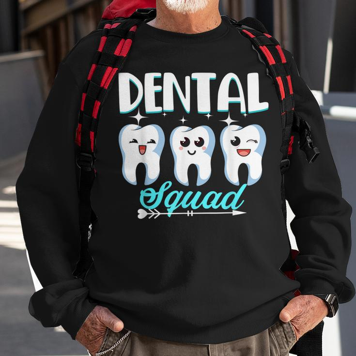 Funny Dental Squad Dentist Hygienist Dentistry Student Gift Sweatshirt Gifts for Old Men