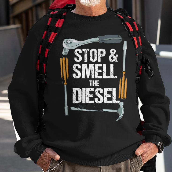 Funny Diesel Mechanics Diesel Truck Trucker Pickup Sweatshirt Gifts for Old Men