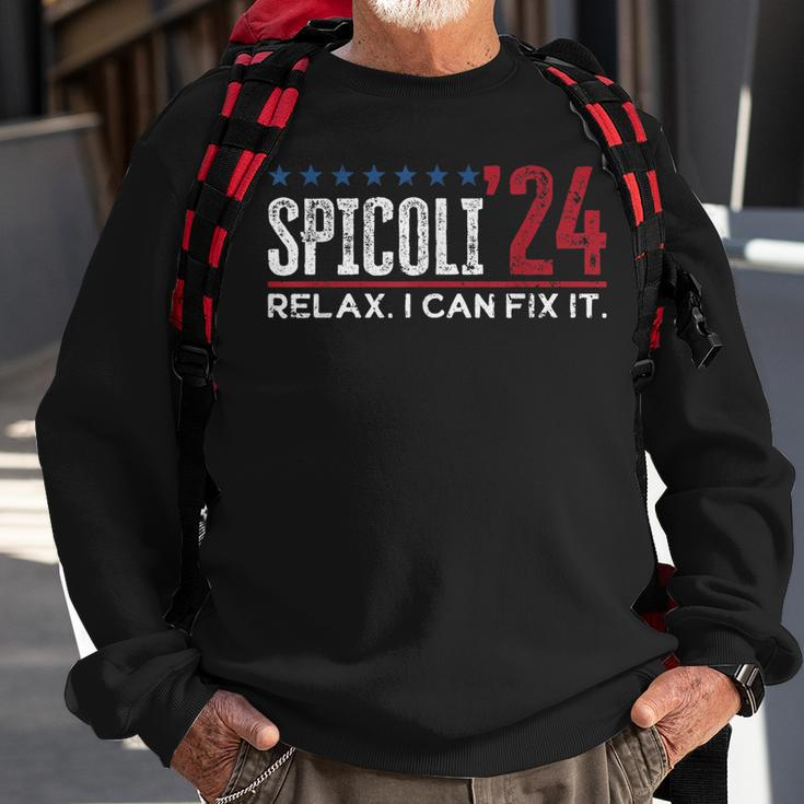 Funny Distressed Spicoli 24 Spicoli 2024 Relax I Can Fix It Sweatshirt Gifts for Old Men