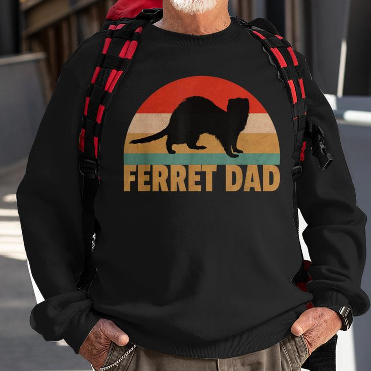 Funny Ferret Retro Pet Ferret Dad Vintage Gift Sweatshirt Gifts for Old Men