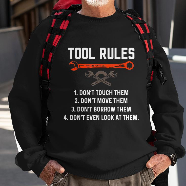 Funny Fix Things Funny Mechanic To Tool Rules Auto Repair Car Mechanic Handyman Sweatshirt Gifts for Old Men