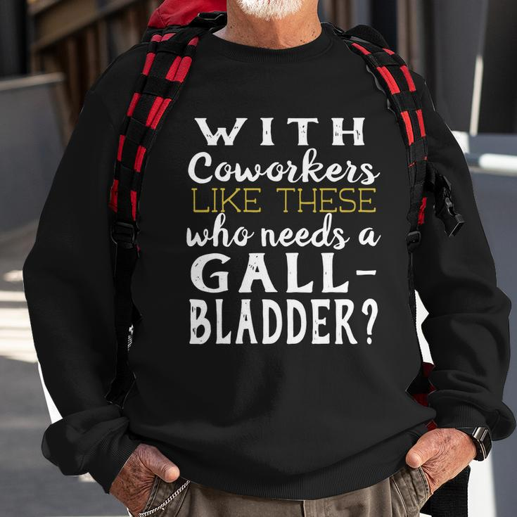 Funny Gallbladder Removed Operation T-Shirt Coworkers Gift Men Women Sweatshirt Graphic Print Unisex Gifts for Old Men