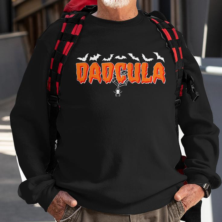 Funny Halloween Dadcula Dracula Sweatshirt Gifts for Old Men