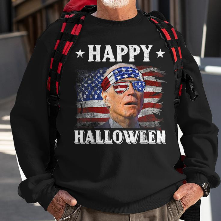 Funny Joe Biden Happy Halloween Confused 4Th Of July 2022 Sweatshirt Gifts for Old Men