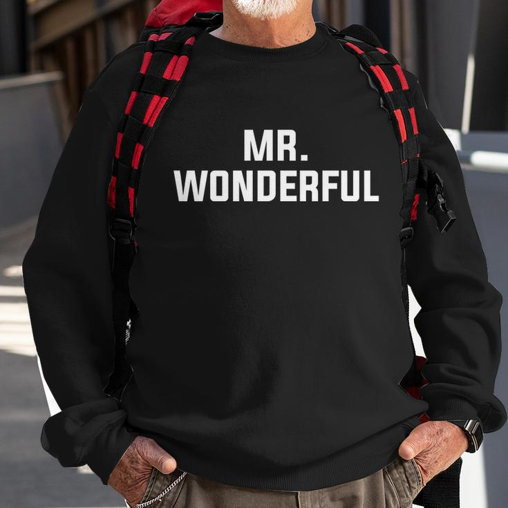 Funny Mr Wonderful Sweatshirt Gifts for Old Men