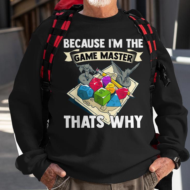 Game Master I W20 Würfel Pen Spiele Paper Rpg Dsa D20 Sweatshirt Geschenke für alte Männer