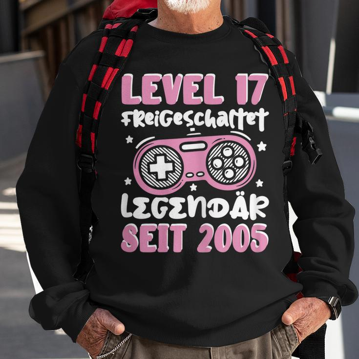 Gamer Girl Level 17 Sweatshirt, Zockerin 2005 Geburtstags-Outfit Geschenke für alte Männer