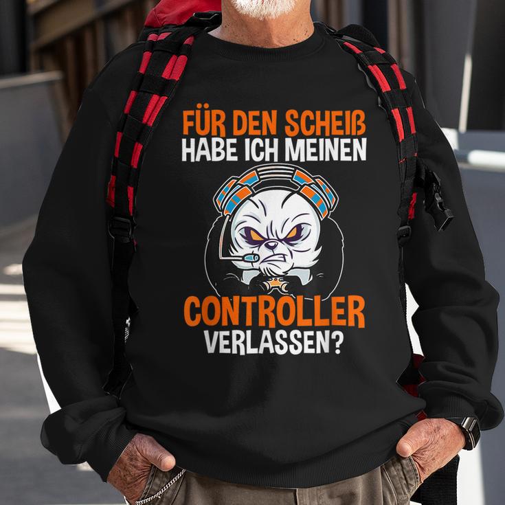 Gamer Zocker Controller Lustiges Gaming Zocken Games Spruch Sweatshirt Geschenke für alte Männer