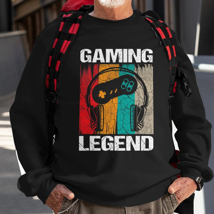 Gaming Legend Pc Gamer Video Games Gift Boys Teenager Kids V2 Sweatshirt Gifts for Old Men