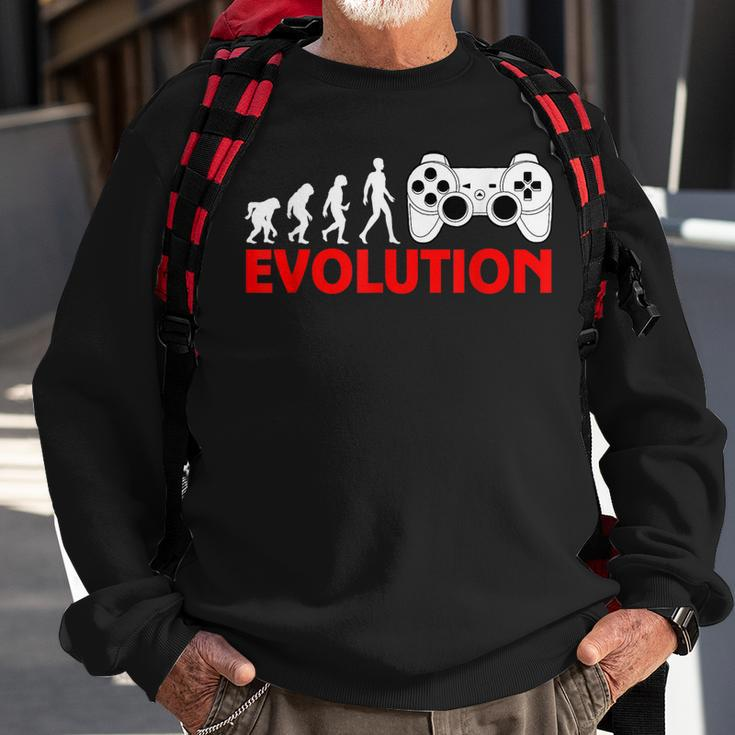 Gaming Zocken Konsole Evolution Gamer Geschenk Sweatshirt Geschenke für alte Männer