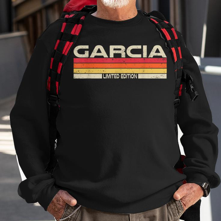 Garcia Nachname Sonnenuntergang Sweatshirt, Geburtstag & Familientreffen 80er 90er Geschenke für alte Männer