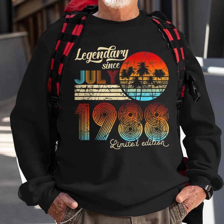 Geburtstag Legendary Since Juli 1988 Geschenk Sweatshirt Geschenke für alte Männer