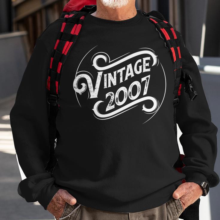 Geburtstag Vintage 2007 Sweatshirt Geschenke für alte Männer