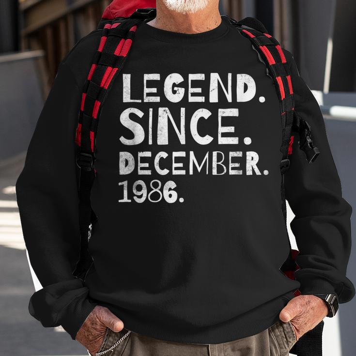 Geburtstagslegende Dezember 1986 Sweatshirt für Männer & Frauen Geschenke für alte Männer