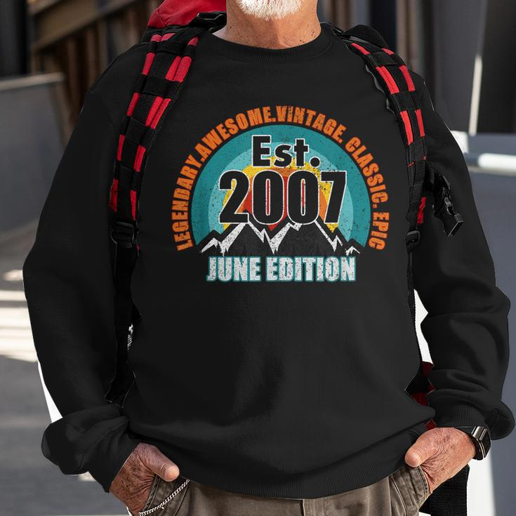 Gegründet 2007 Geboren Im Juni Ausgabe Legend Birthday Sweatshirt Geschenke für alte Männer