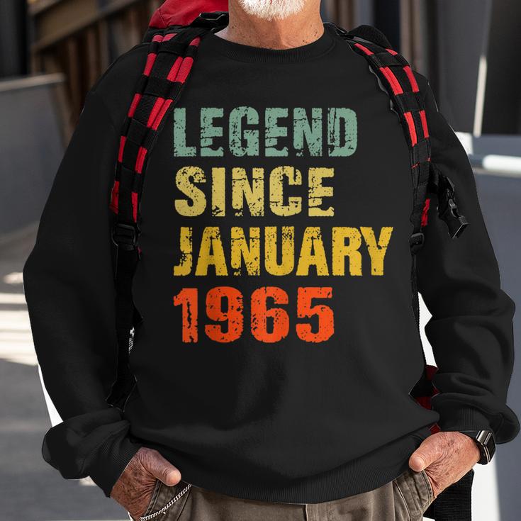 Geschenke Zum 57 Geburtstag Legende Seit Januar 1965 Sweatshirt Geschenke für alte Männer