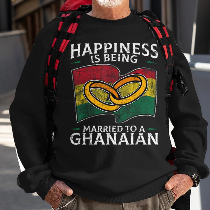Ghanaian Marriage Ghana Married Heritage Culture Flag Sweatshirt Gifts for Old Men