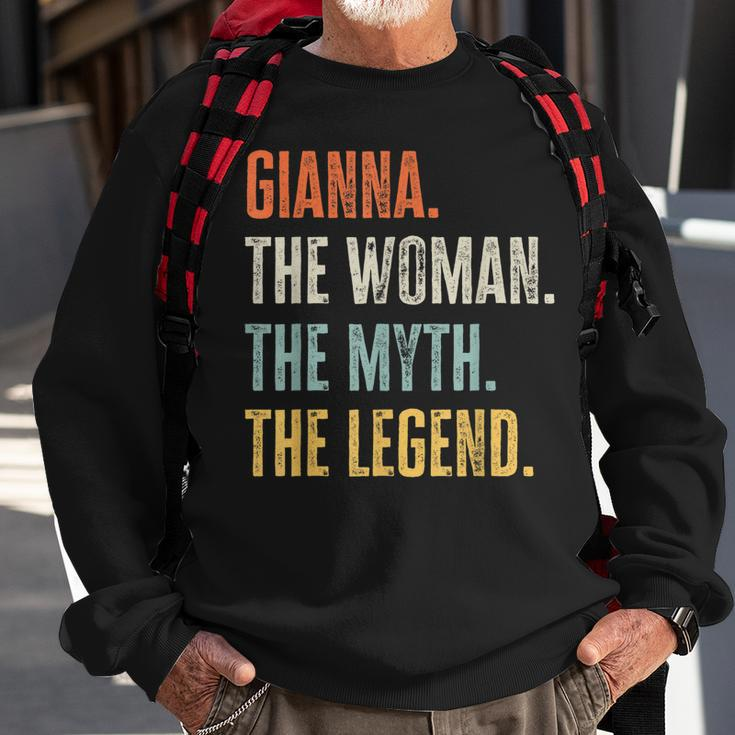 Gianna The Best Woman Myth Legend Funny Best Name Gianna Sweatshirt Gifts for Old Men