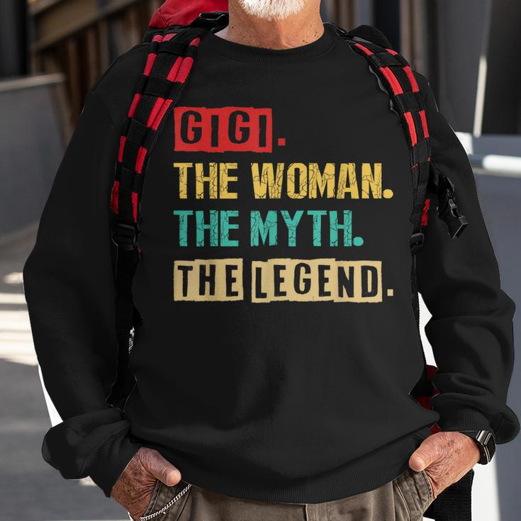 Gigi The Woman The Myth The Legend Vintage Mother Day Gift Sweatshirt Gifts for Old Men