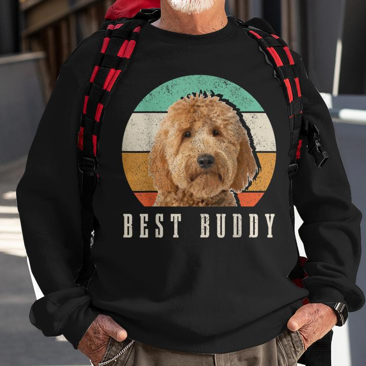 Goldendoodle Dad Doodle Mom Best Buddy Retro Vintage Dog Sweatshirt Gifts for Old Men