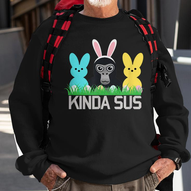 Gorilla Tag Easter Spring Vr Gamer Kids Adults Ns Sweatshirt Gifts for Old Men