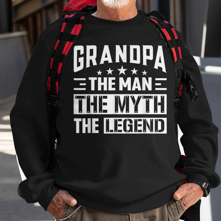 Grandpa The Legend The Man The Myth Daddy Happy Fathers Day Sweatshirt Gifts for Old Men