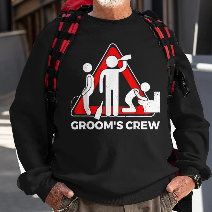Grooms Crew| Groom Groomsmen | Bachelor Party Sweatshirt Gifts for Old Men