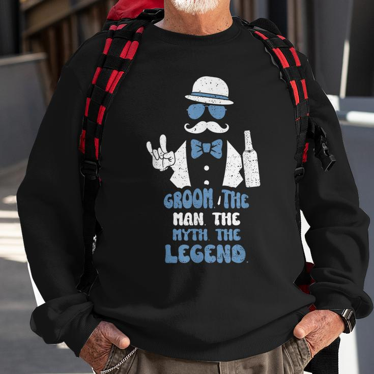 Groomsmen Groom The Man The Myth The Legend Groom Sweatshirt Gifts for Old Men