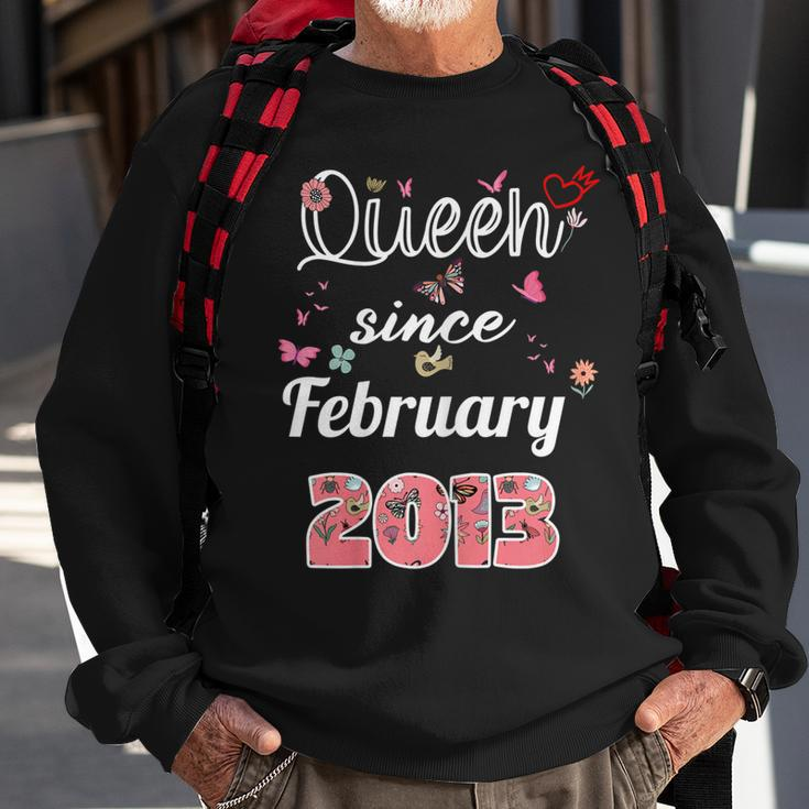 Großartig Seit Februar 2013 Blumen 2013 Februar Geburtstag Sweatshirt Geschenke für alte Männer
