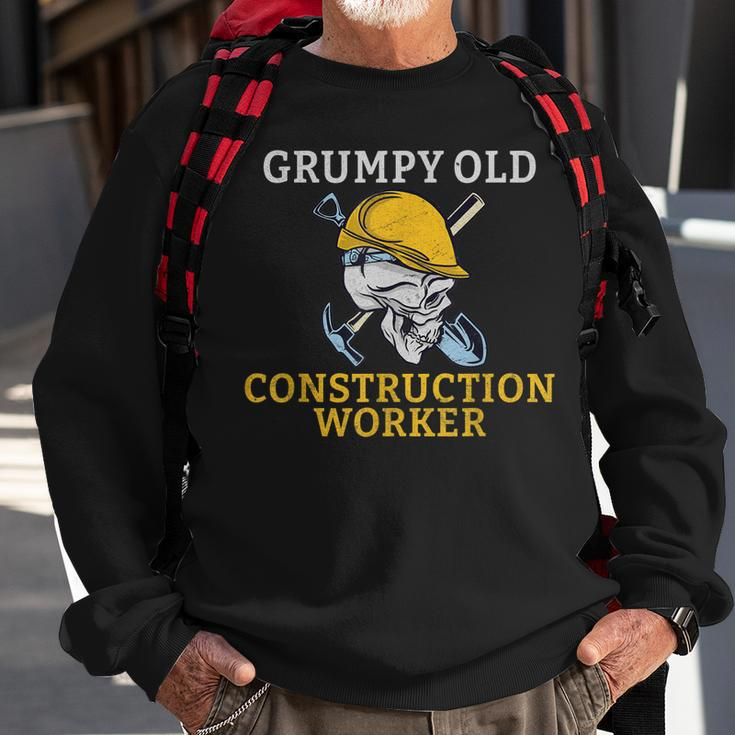 Grumpy Old Construction Worker Sweatshirt Gifts for Old Men