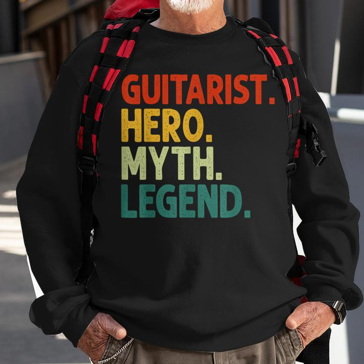 Guitarist Hero Myth Legend Vintage Gitarrenspieler Sweatshirt Geschenke für alte Männer