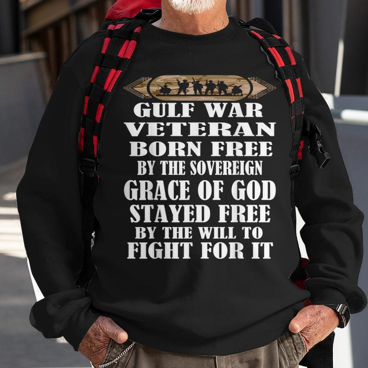 Gulf War VeteranDesert Storm Desert Shield Veteran Men Women Sweatshirt Graphic Print Unisex Gifts for Old Men