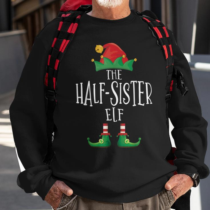 Half-Sister Elf Familie Passender Pyjama Weihnachten Elf Sweatshirt Geschenke für alte Männer