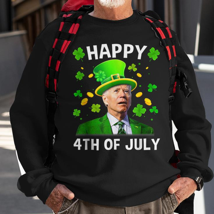 Happy 4Th Of July Confused Funny Joe Biden St Patricks Day Sweatshirt Gifts for Old Men
