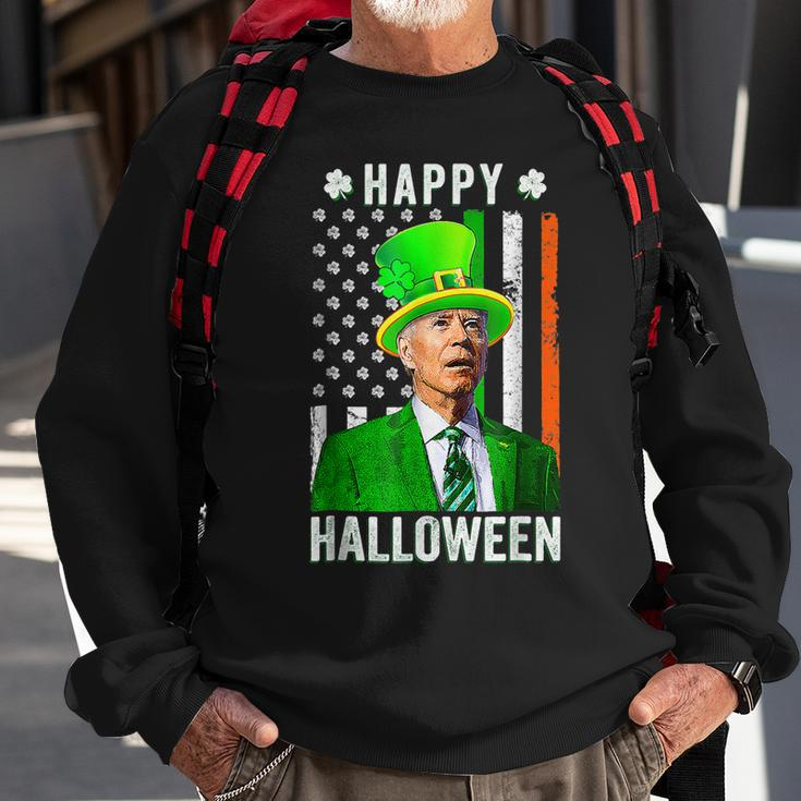 Happy Halloween Joe Biden St Patricks Day Leprechaun Hat Sweatshirt Gifts for Old Men