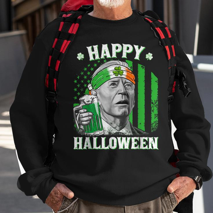Happy Halloween Joe Biden St Patricks Day Leprechaun Hat Sweatshirt Gifts for Old Men