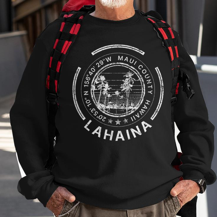 Hawaii Lahaina Maui Retro Hawaiian Sweatshirt Gifts for Old Men