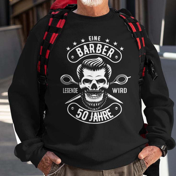 Herren 50 Geburtstag Mann Geschenk Lustig Barber Barbier Sweatshirt Geschenke für alte Männer