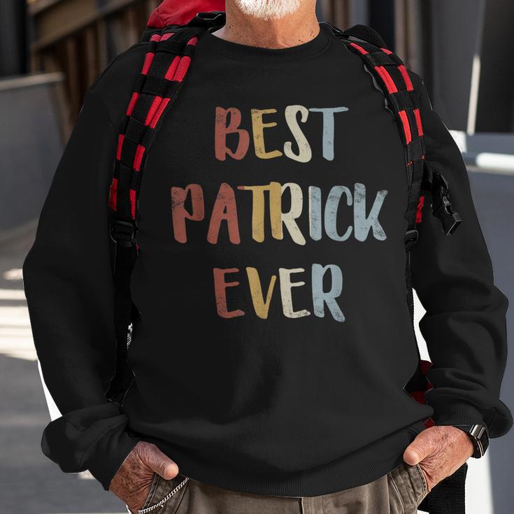 Herren Best Patrick Ever Retro Vintage Vornamen Geschenk Sweatshirt Geschenke für alte Männer