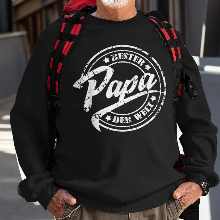 Herren Bester Papa Der Welt Vatertag Vintage Sweatshirt Geschenke für alte Männer