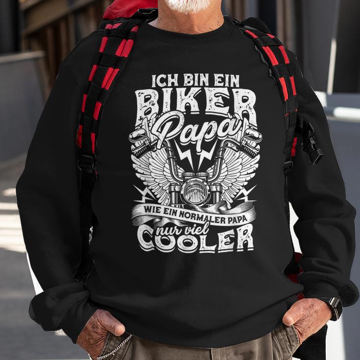 Herren Biker Papa Sweatshirt, Motorrad Spruch für Väter Geschenke für alte Männer