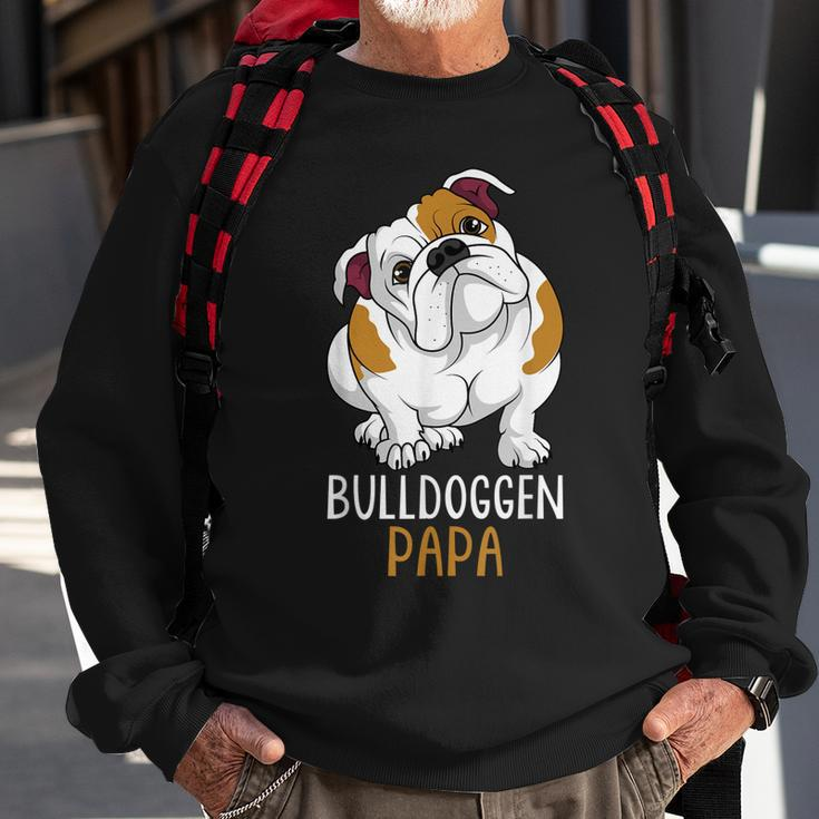 Herren Bulldoggen Papa Hundehalter Englische Bulldogge Sweatshirt Geschenke für alte Männer